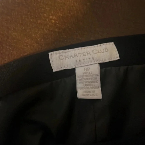 Charter Club pencil skirt, Black - Size 8P - Picture 2 of 2